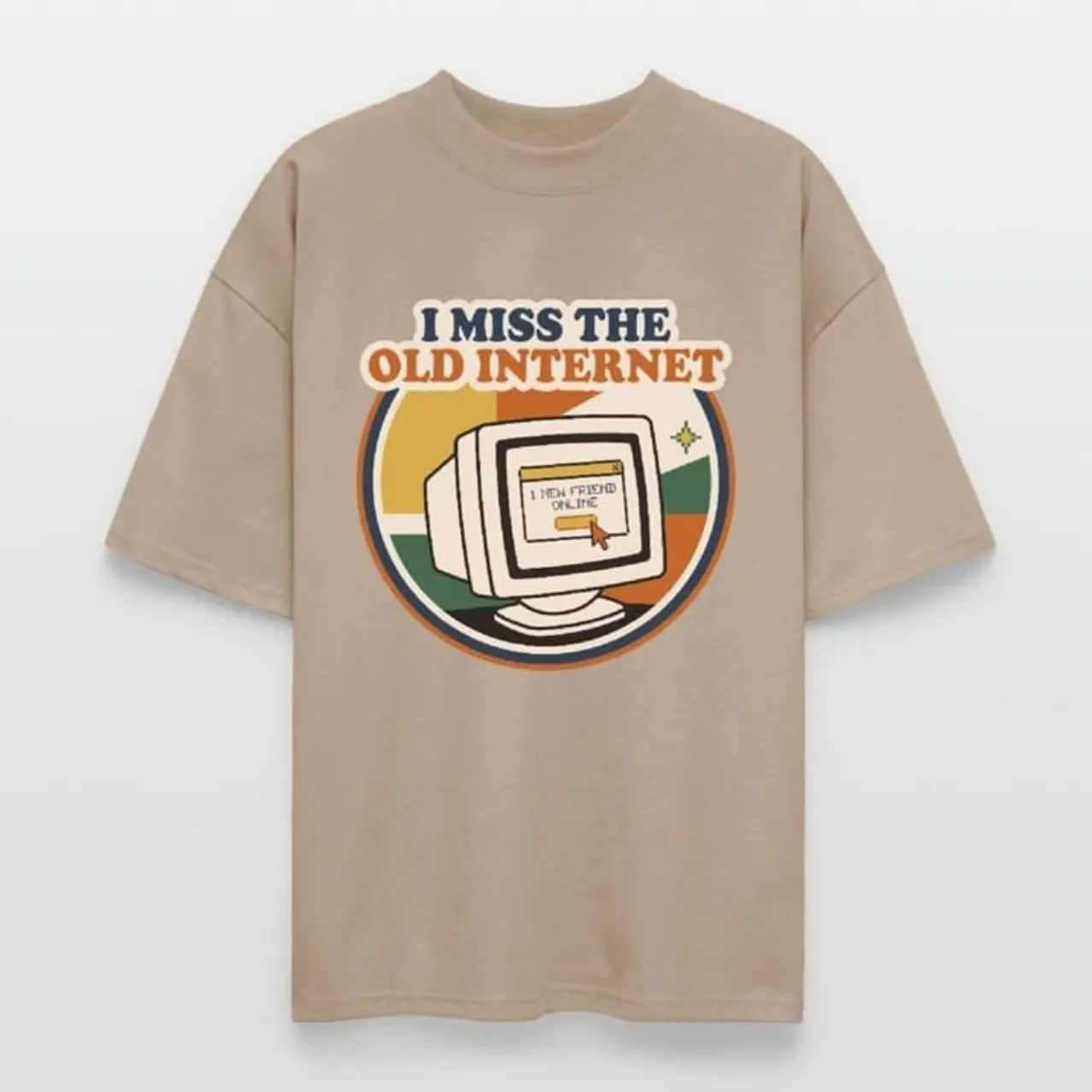 'I Miss The Old Internet Retro Computer ' Stanley/Stella Blaster Oversized T-Shirt  | Spreadshirt 3TP