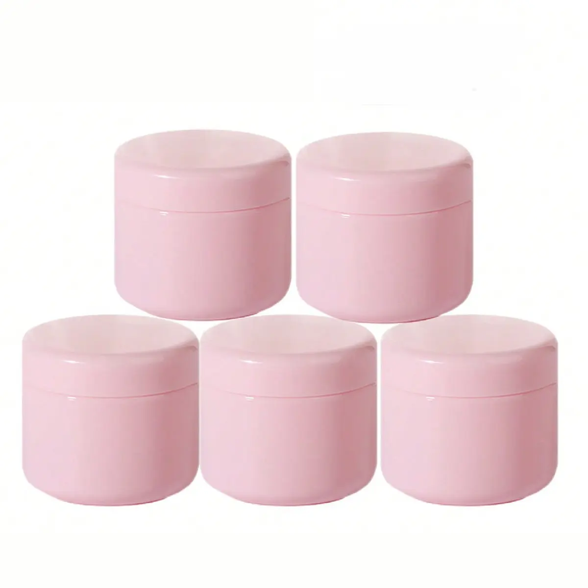 Reusable Plastic Empty Makeup Containers, Travel Cream Lotion Bottles, Leak-Proof Cosmetic Jars, Home Living Room Bedroom Bathroom Decor, Storage Organizer