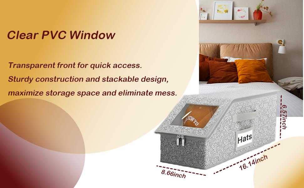 Stackable Hat Storage Boxes – Holds Up to 24 Baseball Caps, Durable Cardboard Organizer with Clear Window, Foldable & Dust-Proof, Space-Saving Closet Organizer for Men & Women – Versatile Storage for Hats, Toys & Accessories Stackable Hat Storage Boxes – Holds Up to 24 Baseball Caps, Durable Cardboard Organizer with Clear Window, Foldable & Dust-Proof, Space-Saving Closet Organizer for Men & Women – Versatile Storage for Hats, Toys & Accessories