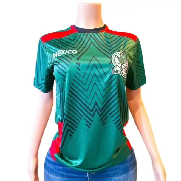 Women’s Mexico Football Jersey – Green & Red Edition