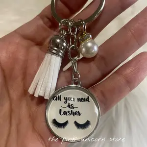 All You Need Is Lashes Eyelash Tech Keychain