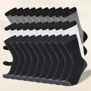 30 Pairs of Long Socks for Men Fall Winter Stockings Fall Sports Socks for Men