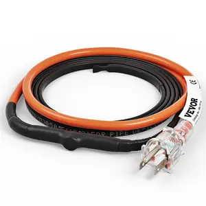 VEVOR Self-Regulating Pipe Heating Cable,  6-feet 5W/ft Heat Tape for Pipes Freeze Protection, Protects PVC Hose, Metal and Plastic Pipe from Freezing, 120V