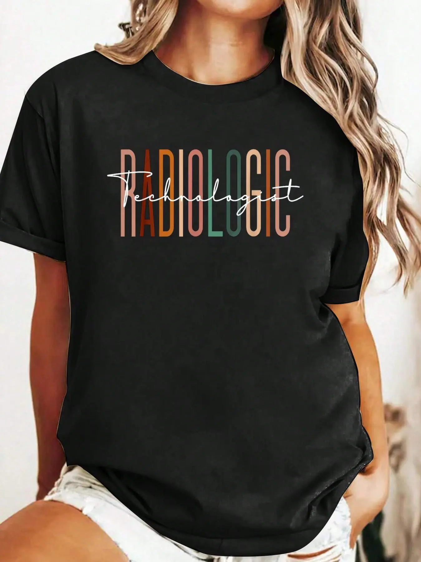 Radiologic Technologist Radiology X-Ray Rad Tech Summer Casual Shortsleeve Cotton T-Shirt