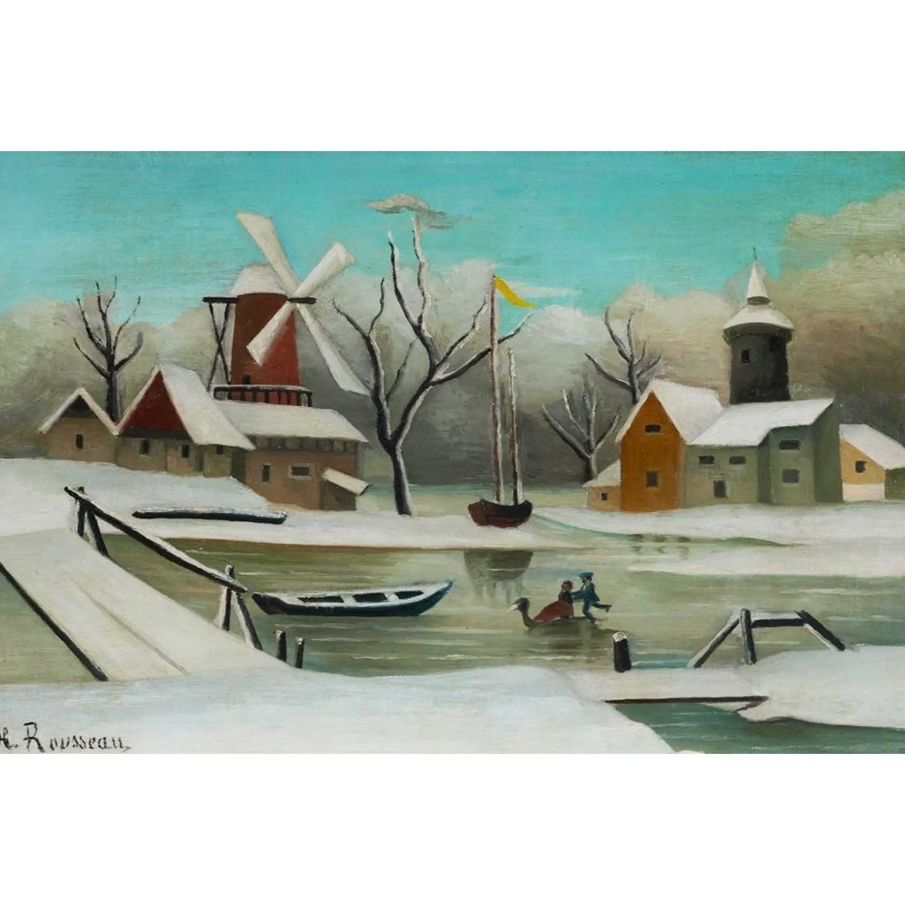 L'Hiver (Winter) (50 Piece Mini Wooden Jigsaw Puzzle)