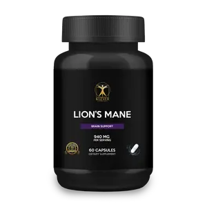 Klever Lifestyle | Lion's Mane Mushroom Supplement | Memory/Focus Enhancer | 60 Capsules | 940mg per Serving