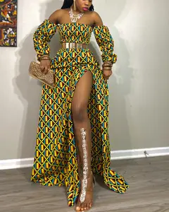 Remba Kente Dress by Chimzi – African Ankara Dashiki Print Stretchy Maxi Dress with Pockets, Afro Royal Gown for Women, Traditional Wedding & Cultural Event Wear