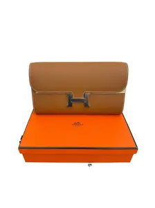 Pre-owned HERMÈS leather Shoulder Bags Constance To Go wallet Come With Strap