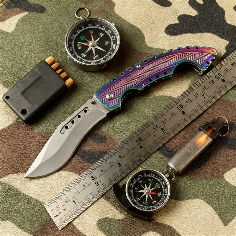 Multifunctional Outdoor Portable Folding Knife, Emergency Tool for Camping and Picnics, Carry-on Knife for Daily EDC, Compact and Efficient, Ideal for Outdoor Trips and Home Daily Use, a Practical Outdoor Companion