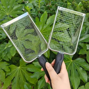 Plastic Handle Garden Soil Sifter, Portable Gardening Sieve, 3.8/5mm Mesh, Essential Tool for Compost, Rocks, Sand, Flowers, Vegetables