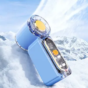 2026 Mini turbofan Popular Portable Handheld Turbo Fan, 5 Gear Wind,Up to 6 Working Hours, Pocket fan, mini handheld turbo fan with built-in LED light beads for illumination,- Hand Fan Rechargeable with Air Turbo Tech Cooling Fan for Outdoor Activities