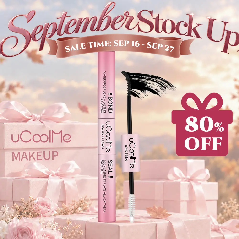 uCoolMe Lashes 2-in-1 Lash Glue and Bond - Waterproof, Long Lasting, Versatile Glue Options (Black & White), Strong All-Day Wear for Makeup Enthusiasts & Beginners #tiktokshopbacktoschool