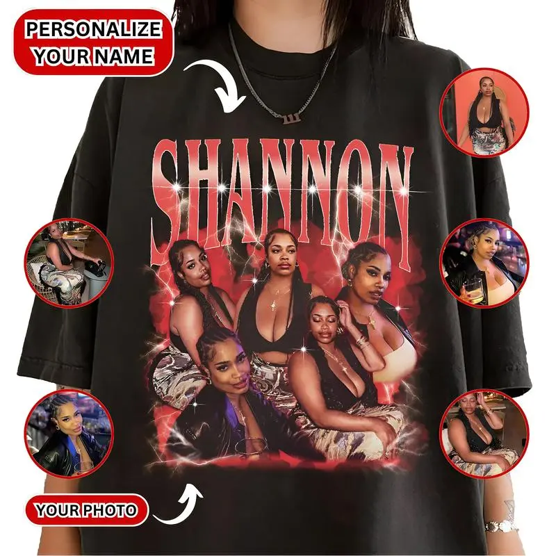Custom Retro Dog Bootleg Shirt with Pet Photo, Girlfriend Collage T-Shirt, Girlfriend Tshirt Only You, Valentines Custom Photo Shirt, Boyfriend Shirt, Casual Menswear Top Graphic Personalized custom  shirt  women