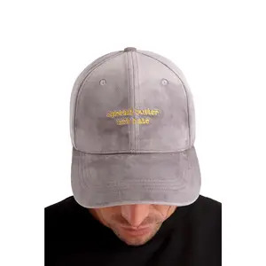 Light Grey Velvet Unisex Cap