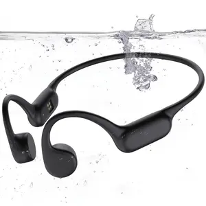 Waterproof Bone Conduction Earphone, Bluetooth-compatible 5.4 Open-ear Design Earbuds, Sports Headphones for Swimming, Running, Cycling, Audio, Open Wireless Earbuds
