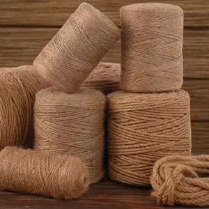 Jute Rope (1 Roll), Handmade Rope, DIY Decorative Rope, Handmade Braided Rope, Suitable for DIY Craft, Home Decor, Garden Decor