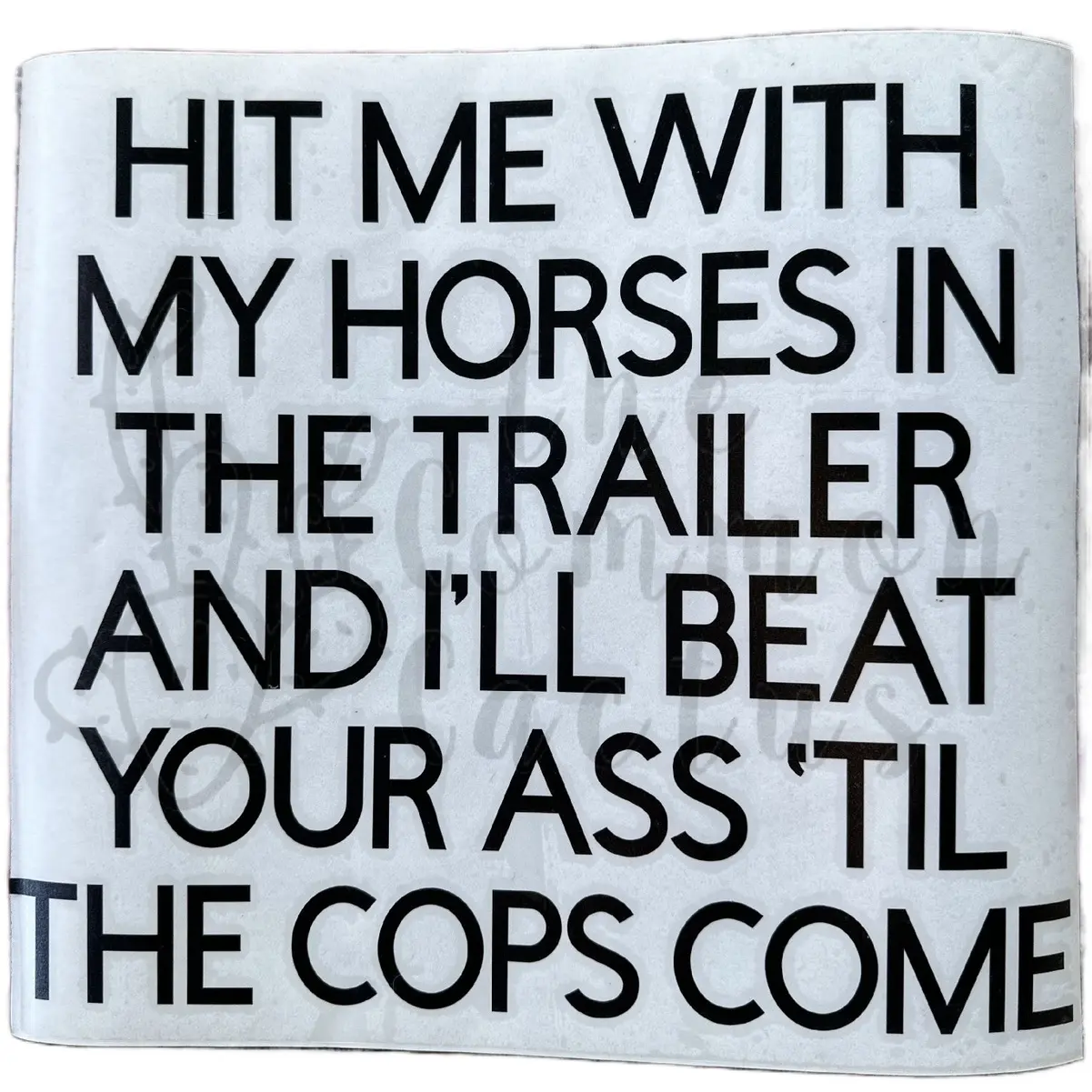 Trailer Decal funny