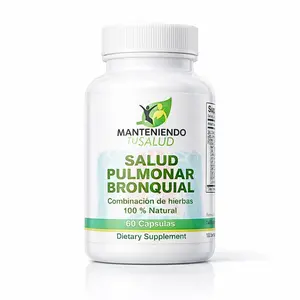 Manteniendo Tu Salud Salud Pulmonar Bronquial, GMO-Free Lung & Bronchial Health Dietary Supplement, Mullein Leaf & Echinacea Root, 60 Capsules
