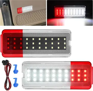 Nilight 2PCS LED Interior Door Panel Courtesy Warning Lights, White Red LED Side Lights, Plug-and-Play Compatible with Ford F250 F350 F450 F550 Super Duty 1999-2007 & Excursion 2000-2005, Led Side Light