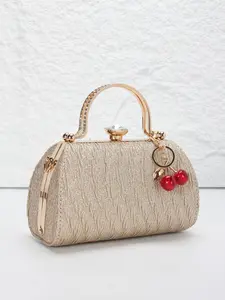 【Mother's Day】Elegant pleated ladies' evening clutch, rhinestone-embellished handle tote, spacious tote bag, clutch, with detachable shoulder chain for crossbody wear. Suitable for weddings, parties, Easter, graduation season.