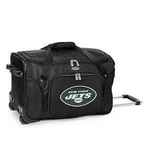 Football Fan Shop Officially Licensed NFL New York Jets 22" Wheeled Duffel Bag