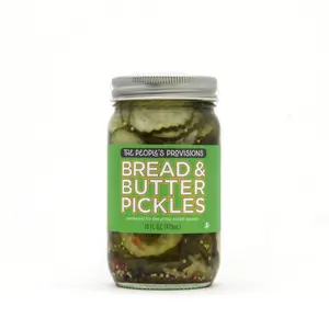 Bread & Butter Pickles 16oz Jar - Sweet ripple cut pickle chips