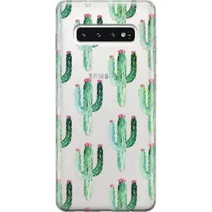 Cactus Patterned Clear Floral Samsung Case