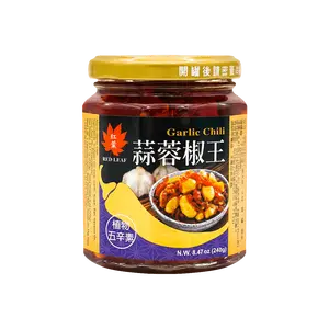 HONGYE Garlic Chili Sauce King - Spicy Garlic Pepper Paste 240g, Authentic Chinese Flavor, Versatile Condiment for Cooking & Dipping