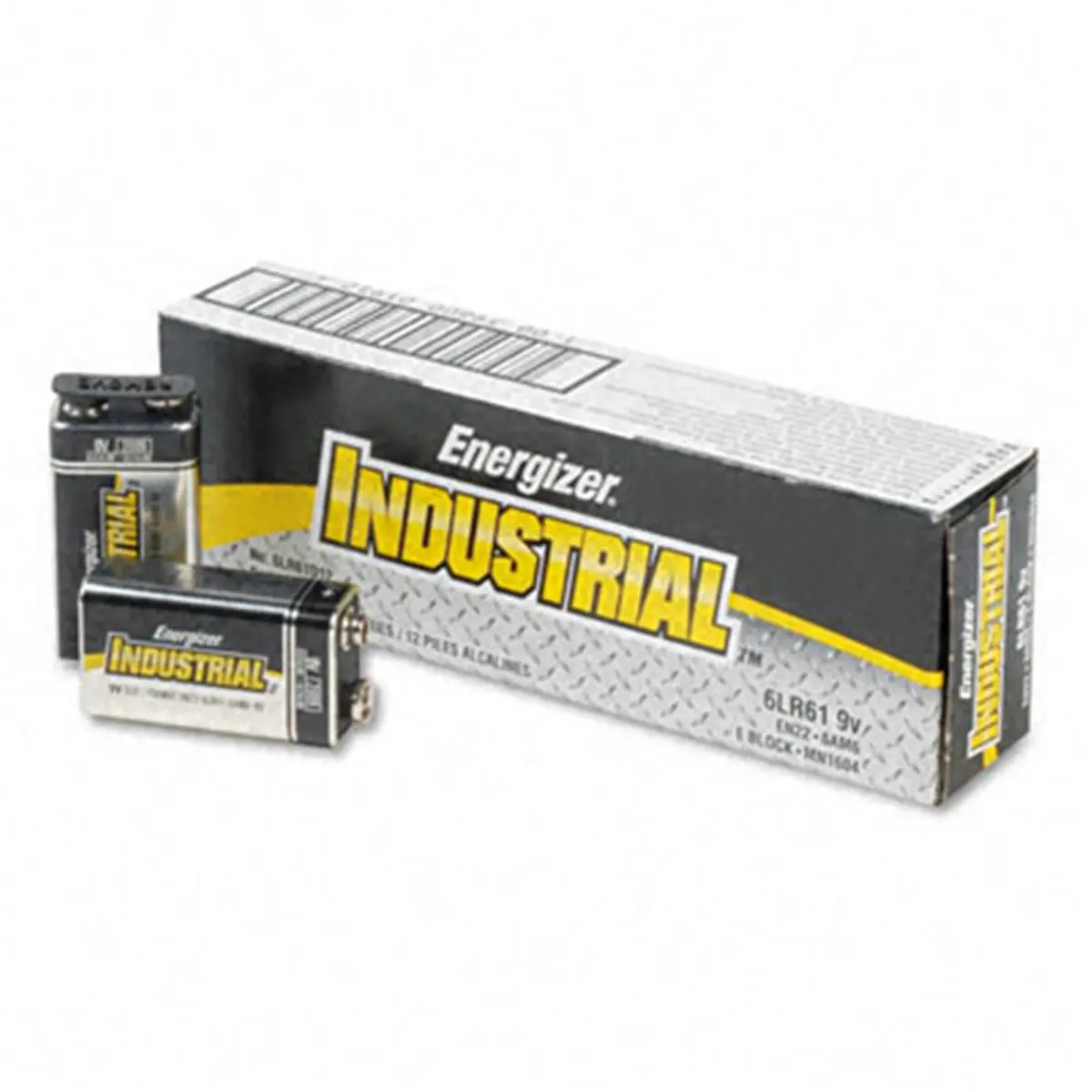 Energizer Industrial Grade Alkaline Batteries, Standard 9V Voltage with Universal Fit, 7-Year Shelf Life, 12 Count Box