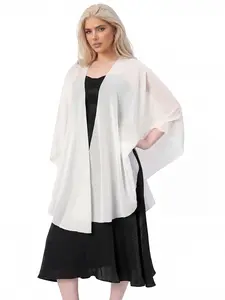 Women's Loose Fit Open Front Cardigan, Summer Breathable Sun Protection Long Sleeve Shawl, Commuter Date Dress Accessory