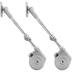 105 Degree Lid Support with Soft Close Mechanism, Durable Hinge for Toy Boxes and Flap Doors, Easy Installation Tool-Free, Reusable Stay for Upward Opening Tops, Rust-Resistant Pack of 2 wall hook