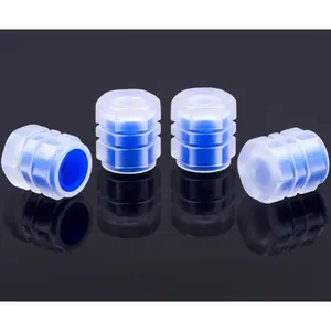 4PCS Fluorescent Tire Valve Stem Caps, Luminous Car Tire Air Cap, Corrosion Resistant Leak-Proof Wheel Valve Cover, Universal for Cars, Trucks, Bikes, Motorcycles, Bicycles