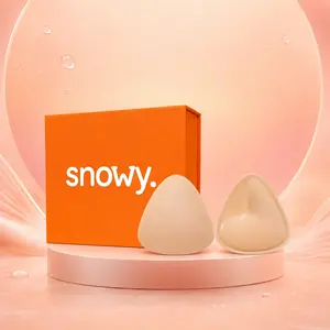 Snowy Push Up Sticky Bra Inserts for Women, Double-Sided Adhesive Ultra Boost Pads, No Sewing Required for Bikini, Swimsuit, Sports Bra, Strapless Bra & Low-Cut Tops