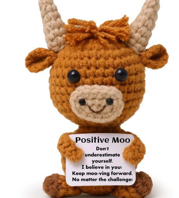 Fun & Cute Crochet Dolls Creative Knitted Ornaments Playful Desk Decor Pieces for Boyfriend Meaningful Women Empowerment Plush Toys Spread Positivity Funny Cheer-Up Gift | Great for BFFs, Lovers & Kids' Valentine Exchanges  awe struck crochet