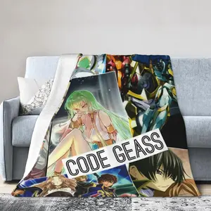 Code Geass Ultra-Soft Micro Fleece Blanket Super Soft Throw Blanket Flannel Fleece Blanket for Couch Bed Sofa Travelling Camping 60"x50" 743