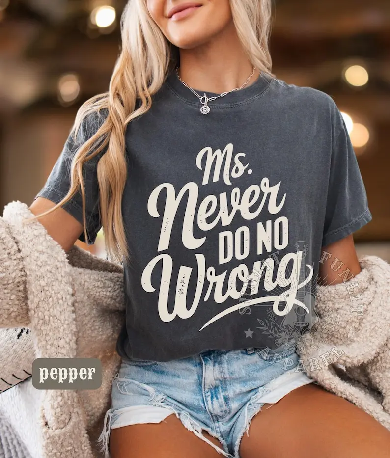 Ms Never Do No Wrong Wallen Shirt, Wallen Concert Tee, Wallen Tshirt, I'm the Problem, Country Music Lyrics, Western Fan Gift