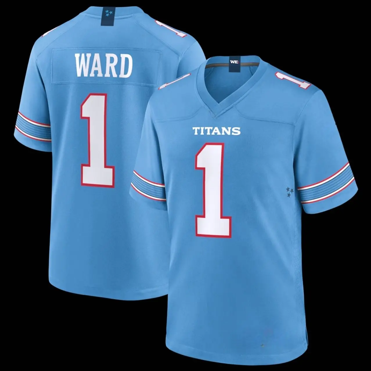 Unisex Football inspired by Titans Ward 1 Game Player Jersey -  Light Blue