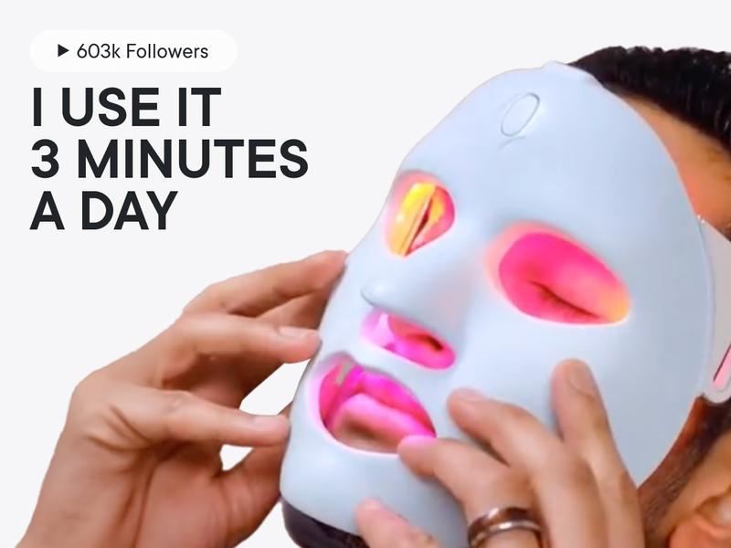 Qure LED Light Therapy Mask for Face - FDA Cleared for Wrinkles & Acne Treatment with 3 Modes, 5 Facial Areas & 5 Lights: Red, Deep-Red, Blue, Amber & Infrared, 3-Min Daily, Eye-Protection, Smart App Qure LED Light Therapy Mask for Face - FDA Cleared for Wrinkles & Acne Treatment with 3 Modes, 5 Facial Areas & 5 Lights: Red, Deep-Red, Blue, Amber & Infrared, 3-Min Daily, Eye-Protection, Smart App