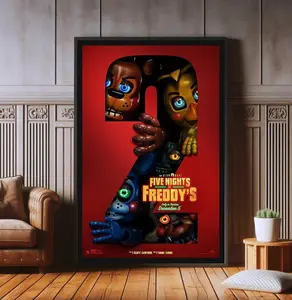 Five Nights at Freddy's 2 Film Poster, High Quality Canvas Print, Popular Poster Prints for Wall Aesthetic Décor