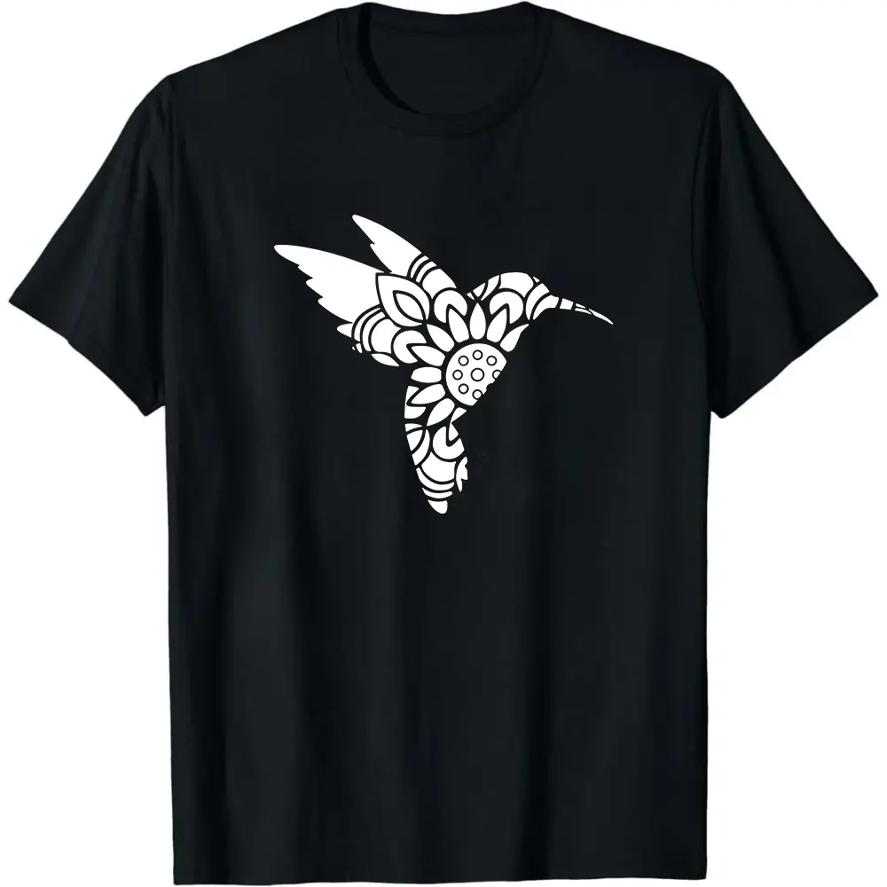 Hummingbird Shirt, Mandala Hummingbird Tee, Bird Lover Shirt, Animal Lover Tee, Birthday Gift Tee, Hummingbird Lover, Birds Tees,Nature Tee