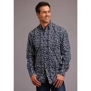 Stetson Frontier Floral (Blue) - Men's Western Shirt