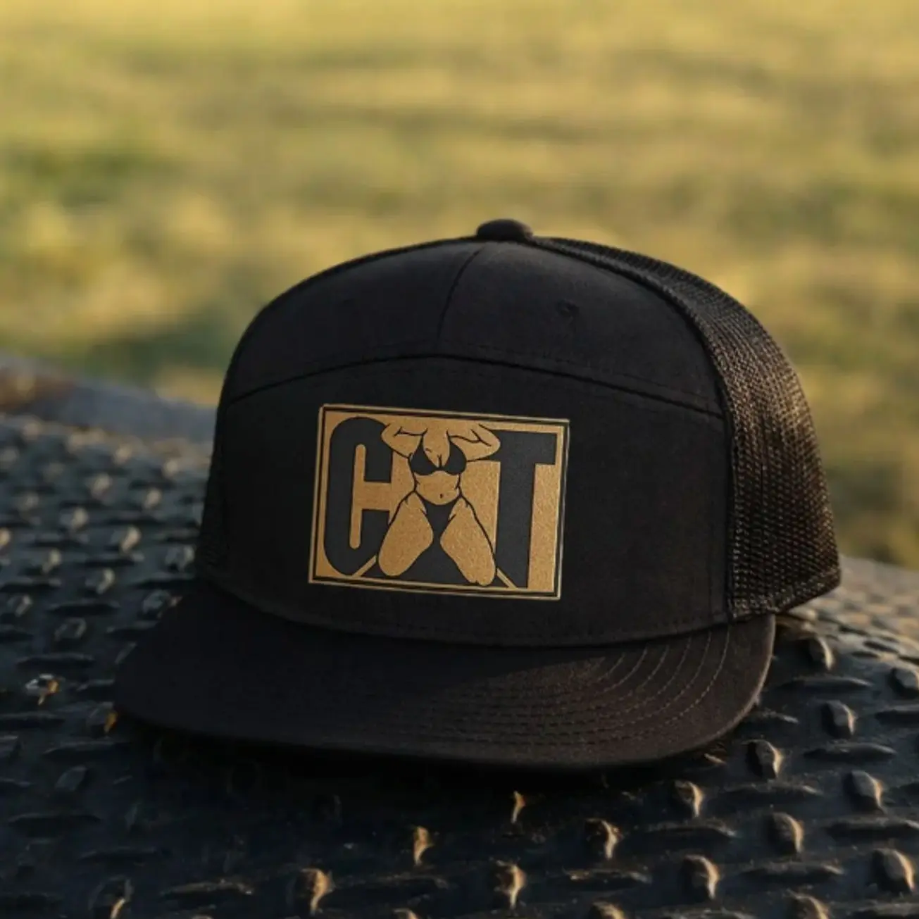 CAT Girl Naughty girl Snapback Flat Bill Trucker Hat leather patch Hat -Sun Protection, basic hat, gift for him, birthday present