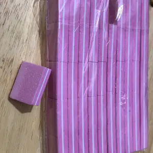 50pcs Nail Buffers Mini Buffer Block Nail File for Acrylic Nails and Natural Nails, 100/180 Grit Nail Buffer Block Bulk Buffing Blocks for Nail Buff Professional Manicure File Blocks Set Pink