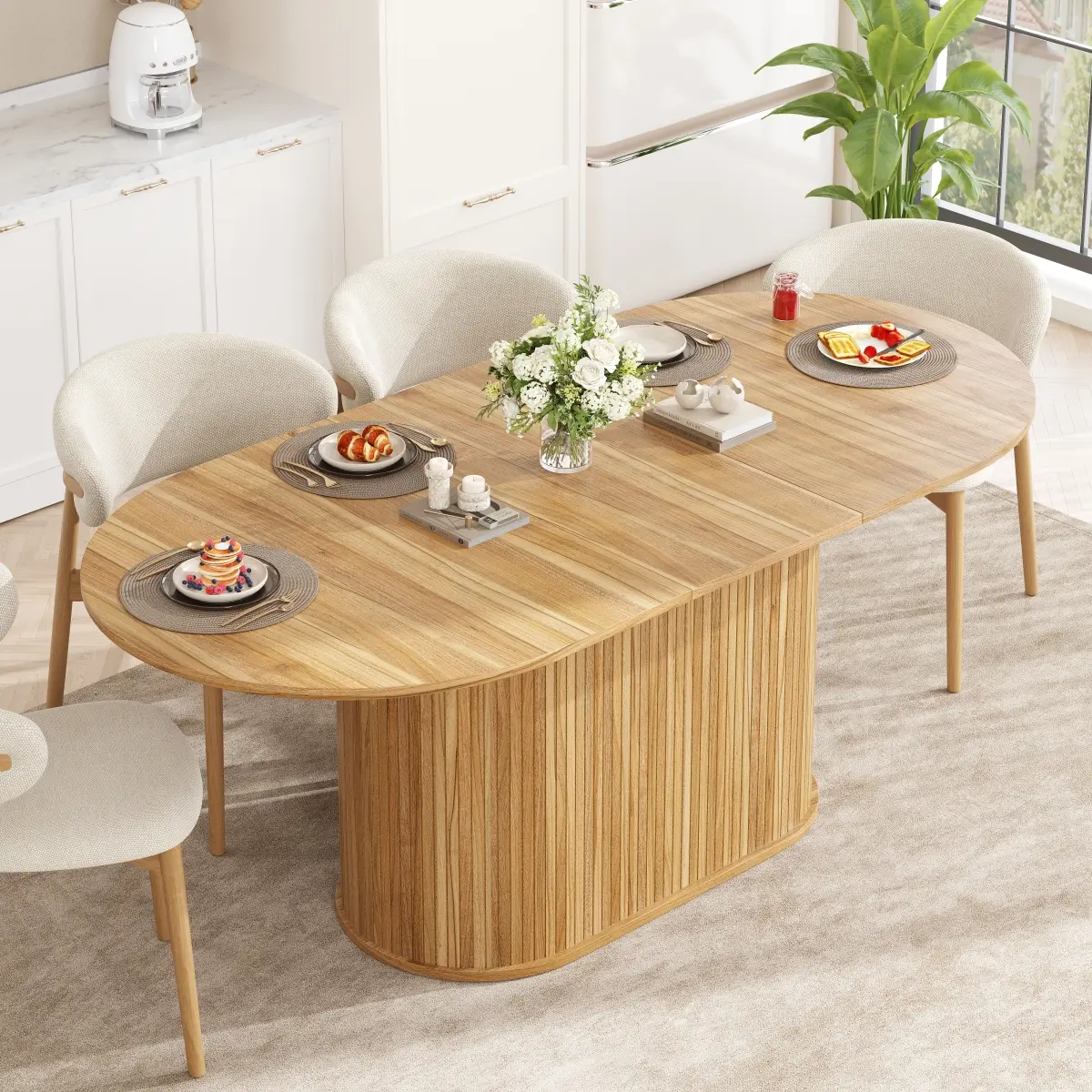 Natural + MDF + Seats 6