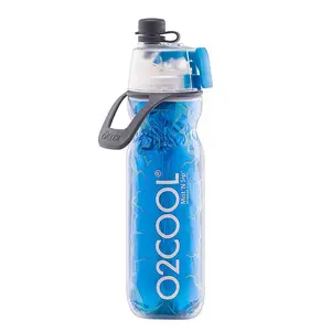 O2COOL MIST 'N SIP Misting Water Bottle 2-in-1 Mist And Sip Function - BLUE CRACKLE