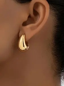 Fashion Simple Water Drop Shaped Earrings, Dangle Earrings, High Quality Earrings, Elegant Minimalist Earrings, Fashion Jewelry, Casual Trendy Jewelry for Party, Daily Clothing Decor, Trendy All-match & Exquisite Jewelry for Birthday Gift