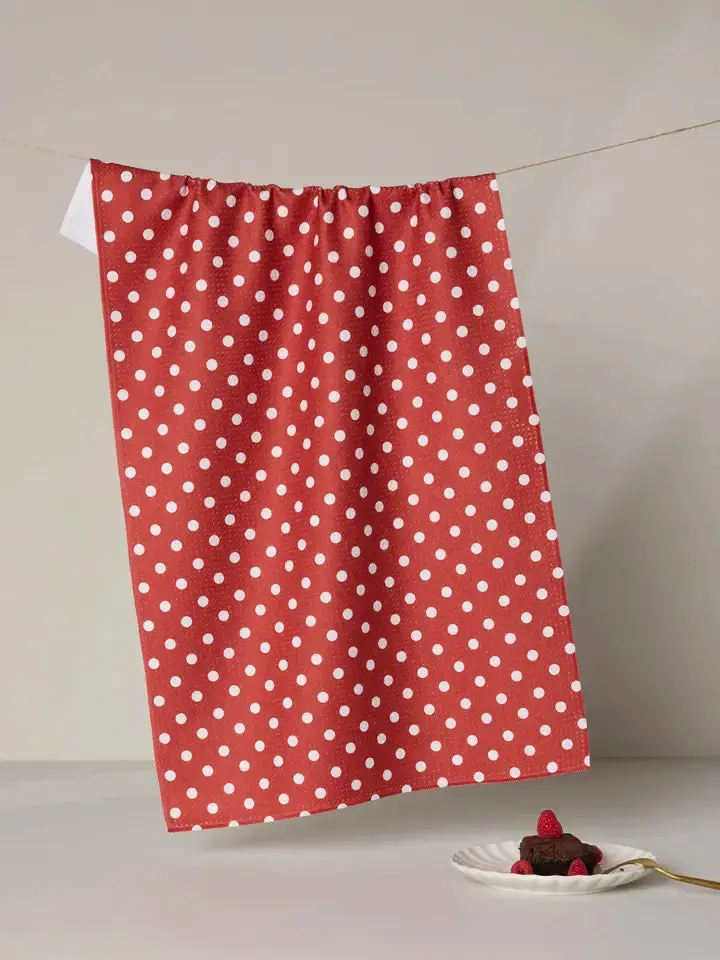 Geometry Polka Classic Kitchen Tea Towel