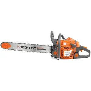 NEOTEC NH865 65cc 24 Inch Gas ChainSaw, 3.4KW 4.6HP Gasoline Chainsaw for Professional Wood Work, Compatible with Husqvarna 365XP Cutting