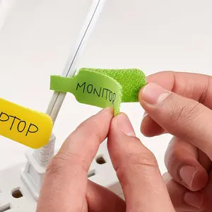 Cable Label Tag, Desk Cable Organizer, 12pcs Cable and Wire Management Identifiers, Cord Organization for Electronics and Computers, Office Supplies