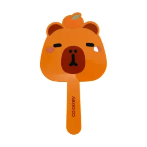 COLORKEY Capybara Handheld Mirror - Orange Capybara Limited Edition Makeup Mirror, Portable Cosmetic Mirror for Travel & Gifts